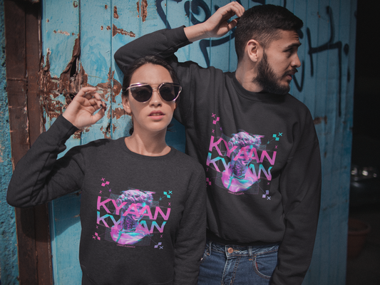 Glitch Unisex Sweatshirt - KYAAN URBAN ELEGANCE