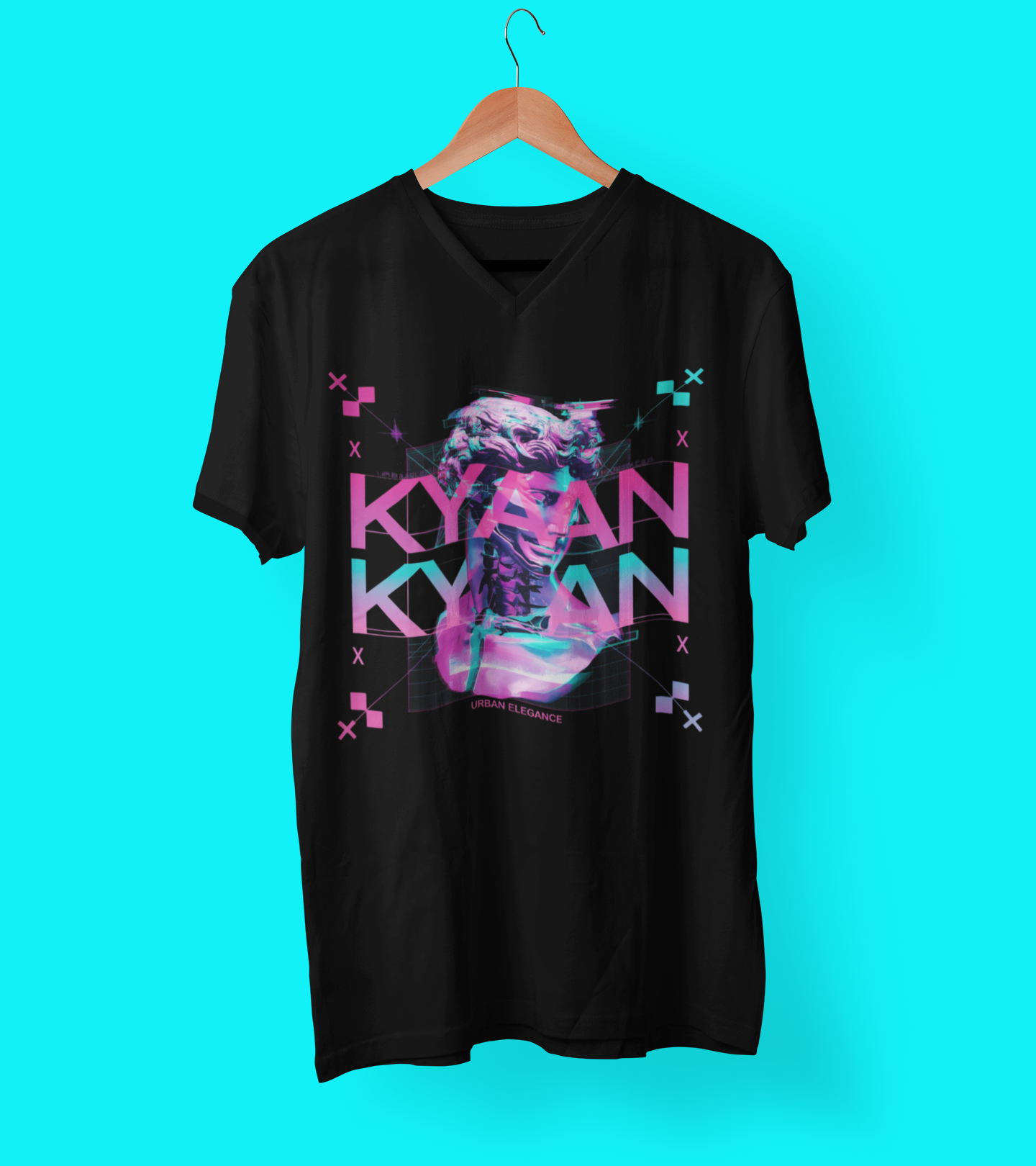 Glitch Unisex Oversized T-Shirt - KYAAN URBAN ELEGANCE