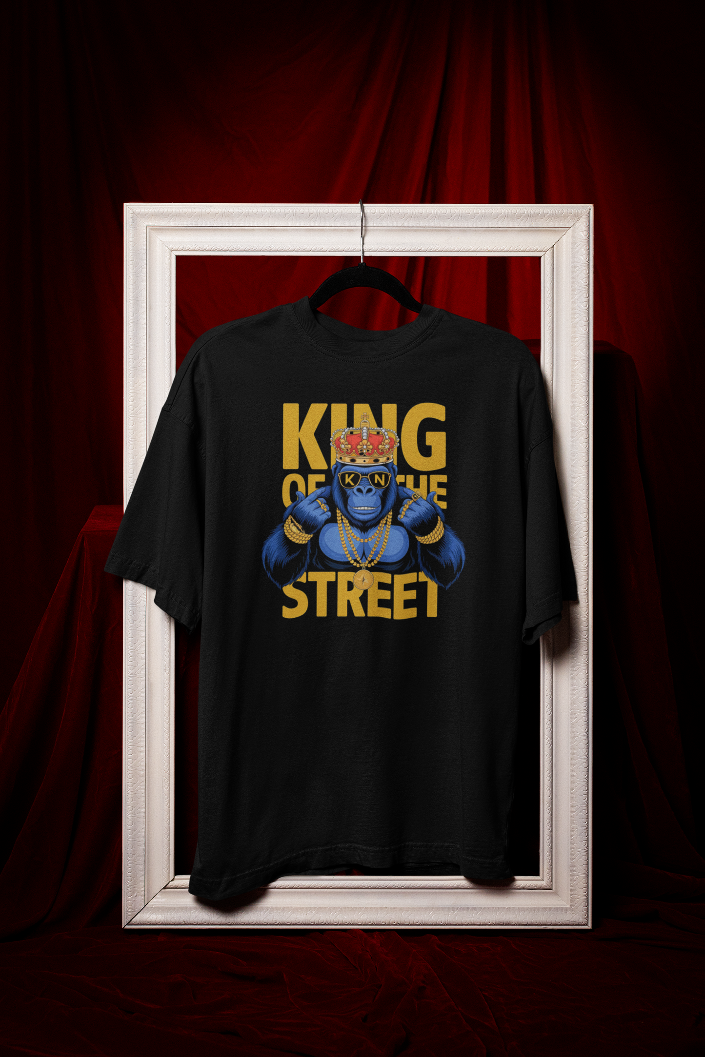 KING OF THE STREET Men's Oversized T-Shirt - KYAAN URBAN ELEGANCE