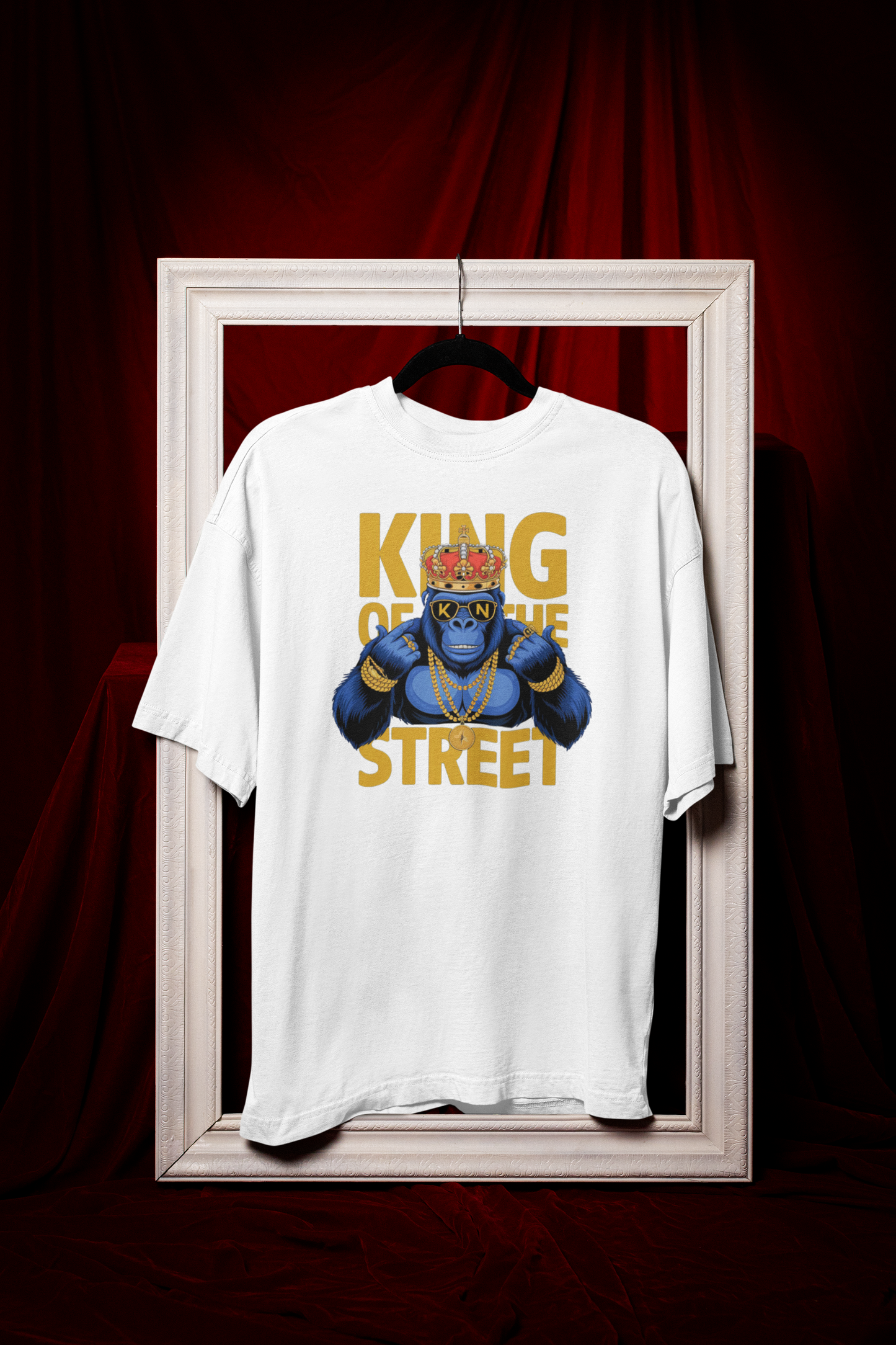 KING OF THE STREET Men's Oversized T-Shirt - KYAAN URBAN ELEGANCE