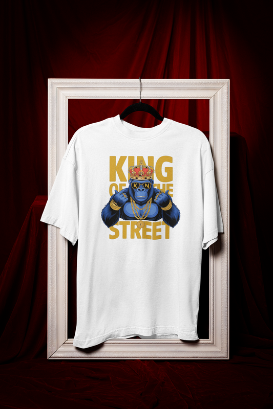 KING OF THE STREET Men's Oversized T-Shirt - KYAAN URBAN ELEGANCE