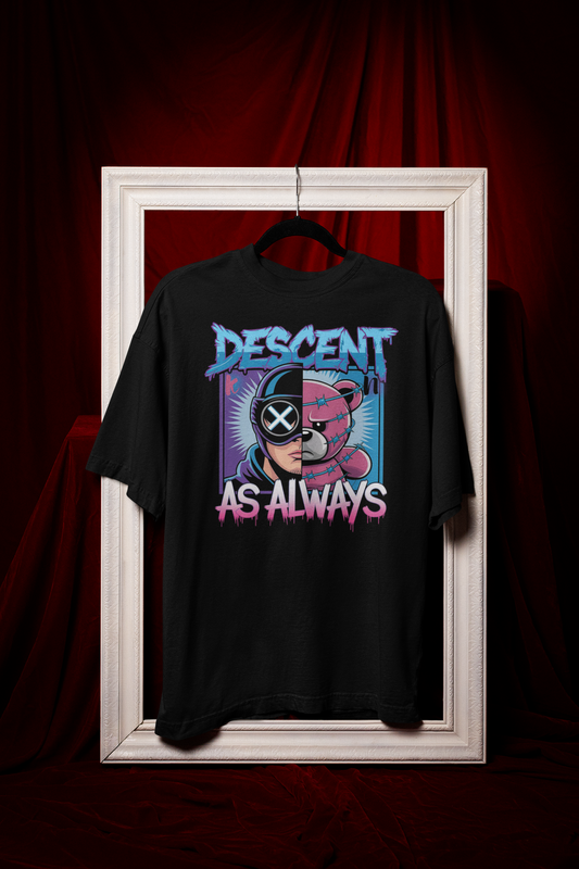 DESCENT AS ALWAYS Unisex Oversized T-Shirt - KYAAN URBAN ELEGANCE