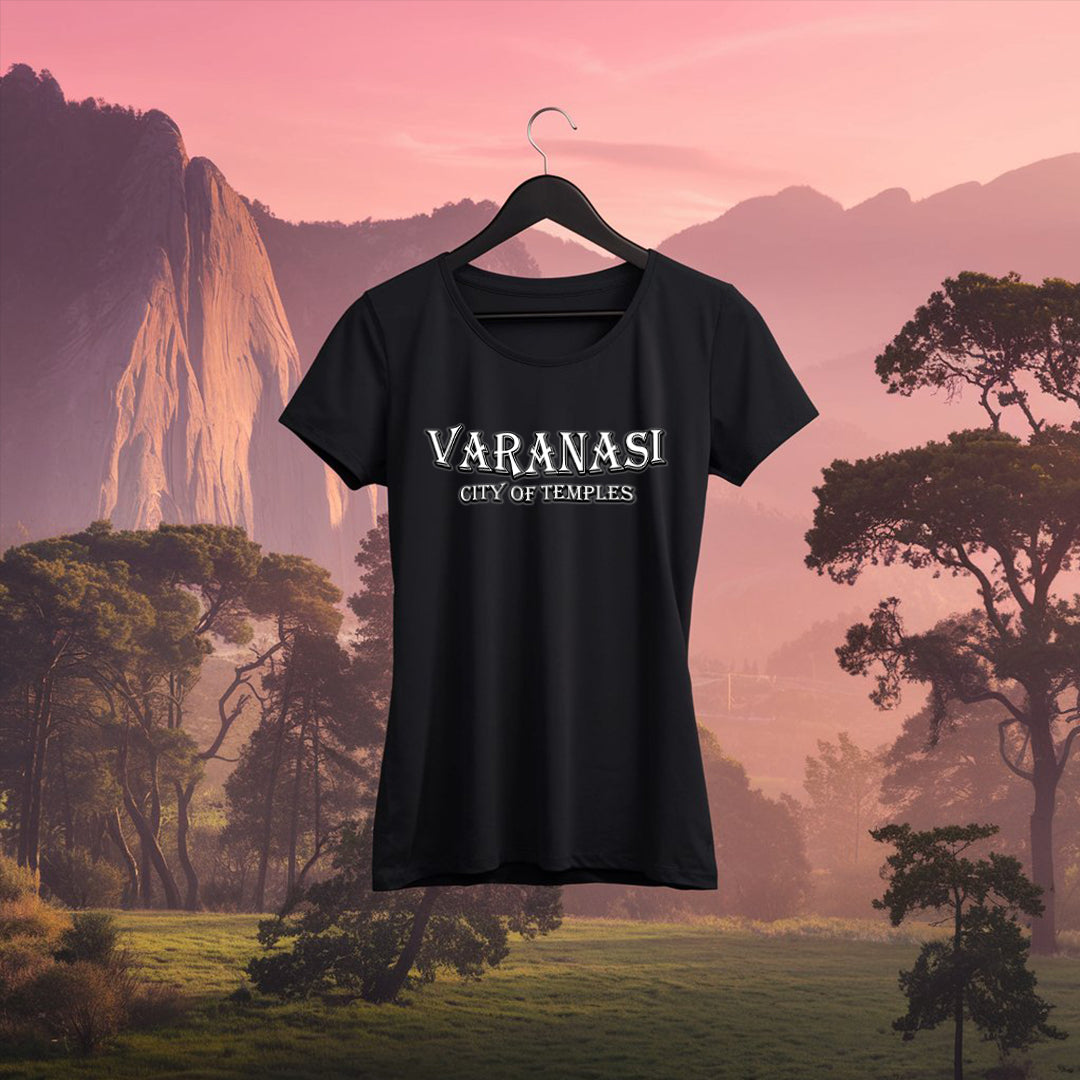 Varanasi Women's T-Shirt - KYAAN URBAN ELEGANCE